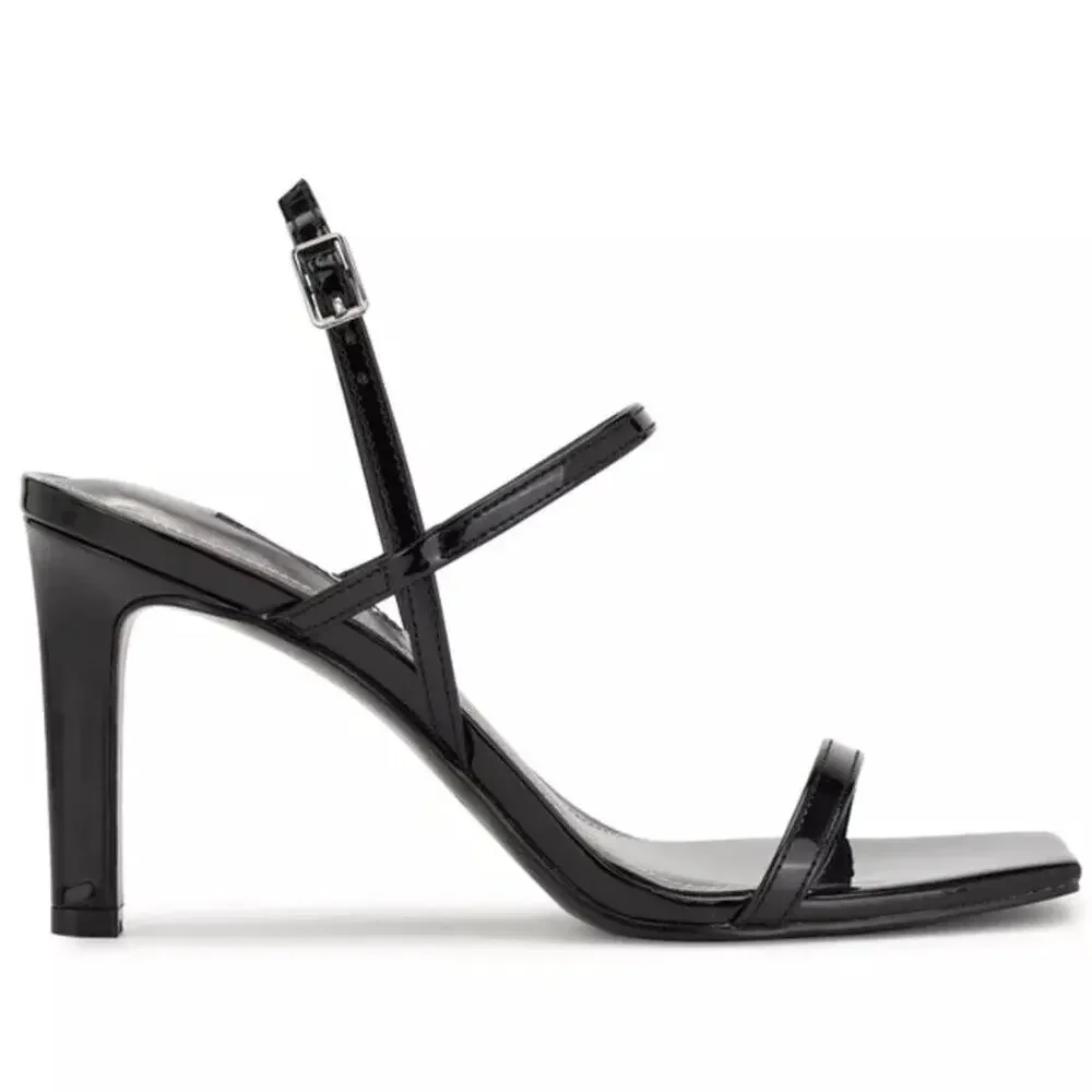 BOGO Nine West Olah Square Toe Heeled Dress Sandals Size 10.5 New